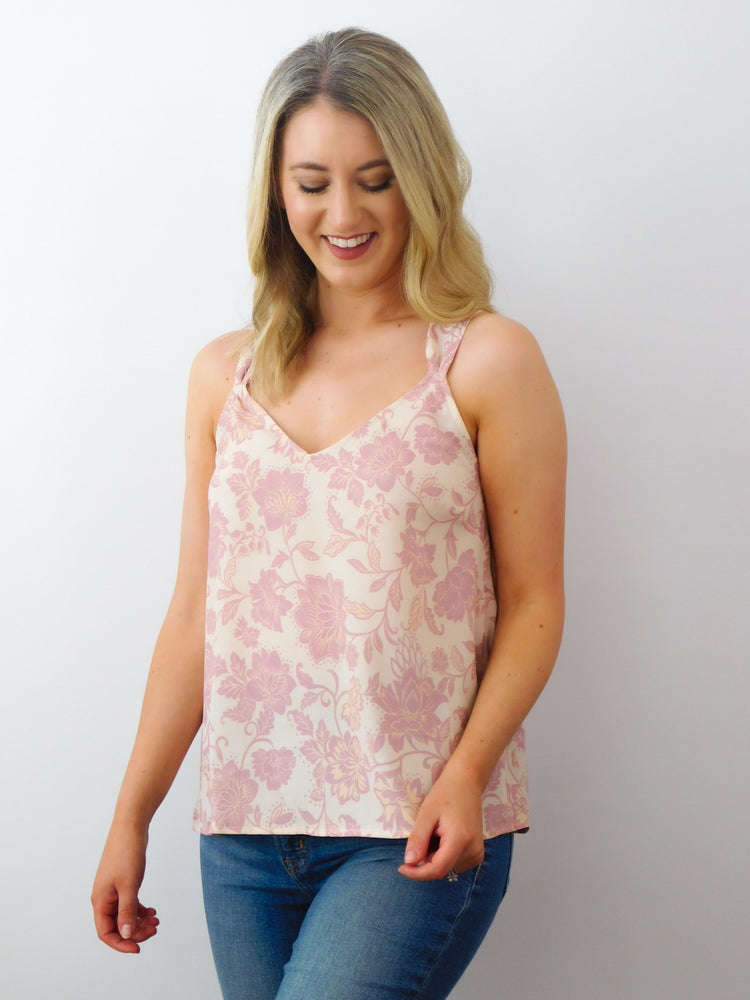 Summer Is Coming Tank: Pink/Cream