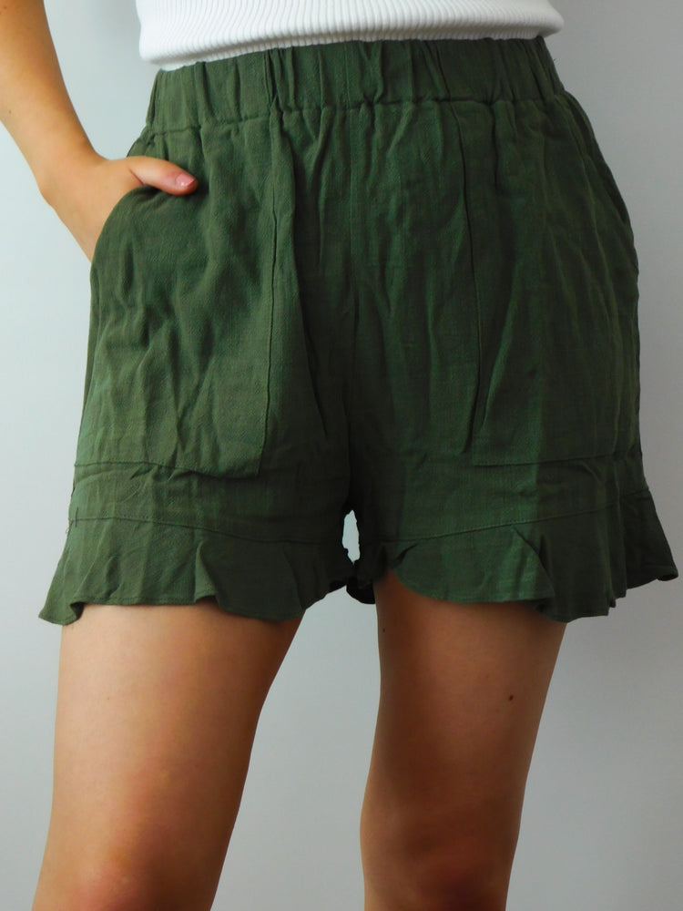 Summer Lovin' Shorts: Army Green