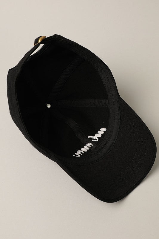 "cool mom" Hat: Black