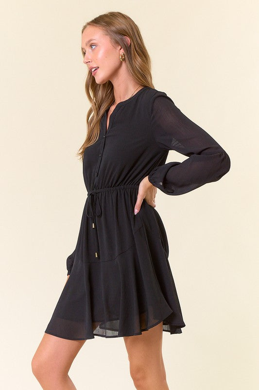 Feelin' Kinda Spooky Dress: Black