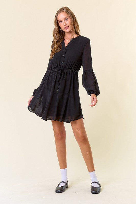 Feelin' Kinda Spooky Dress: Black