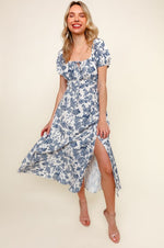 Date Night Dress: White/Navy