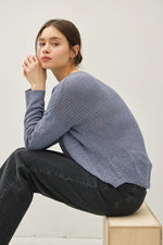 Autumn Breeze Top: Slate Blue