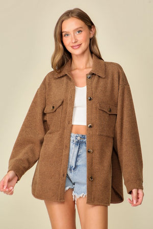 Casual Days Shacket: Mocha