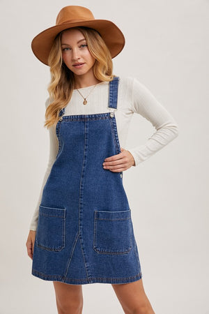 Blue Jean Baby Dress: Dark Wash Denim