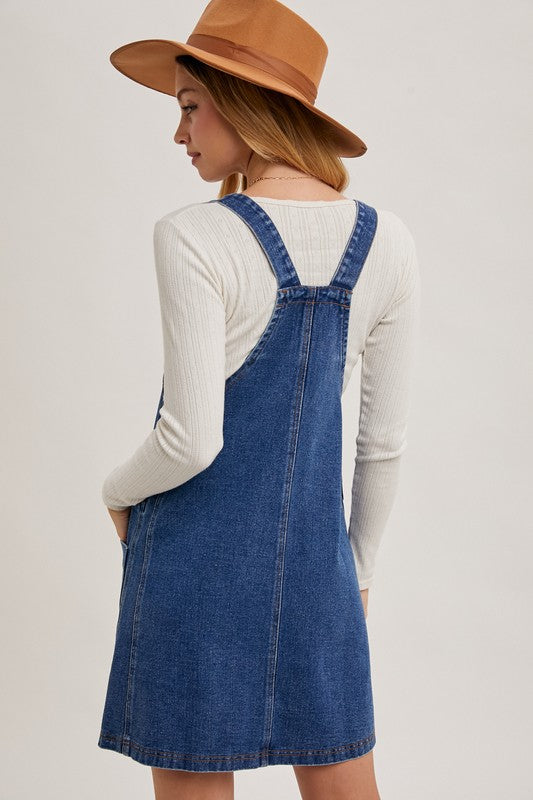 Blue Jean Baby Dress: Dark Wash Denim