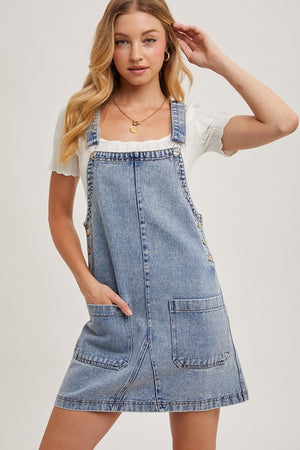 Blue Jean Baby Dress: Light Wash Denim
