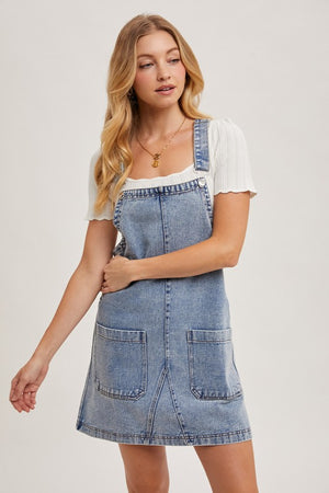 Blue Jean Baby Dress: Light Wash Denim