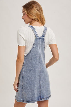 Blue Jean Baby Dress: Light Wash Denim