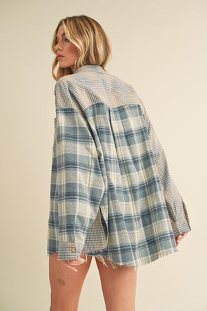 Winter Blues Flannel: Multi