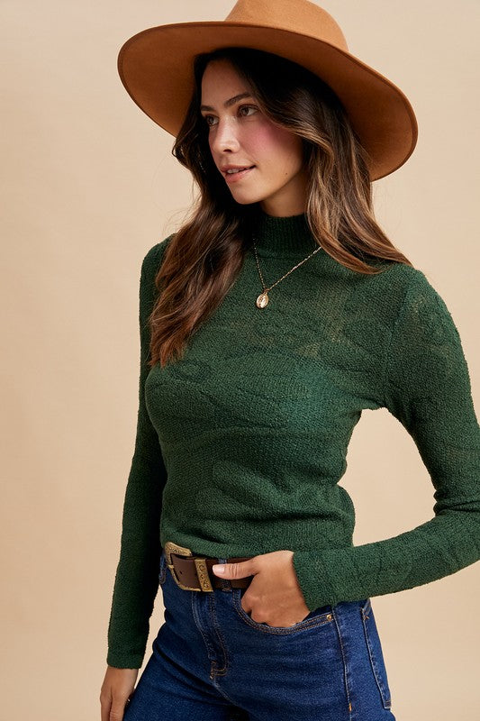 Cozy Season Top: Forest Green