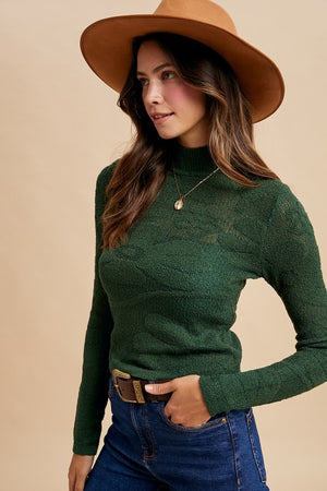 Cozy Season Top: Forest Green