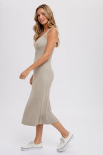 In The Mood Sweater Dress: Grey