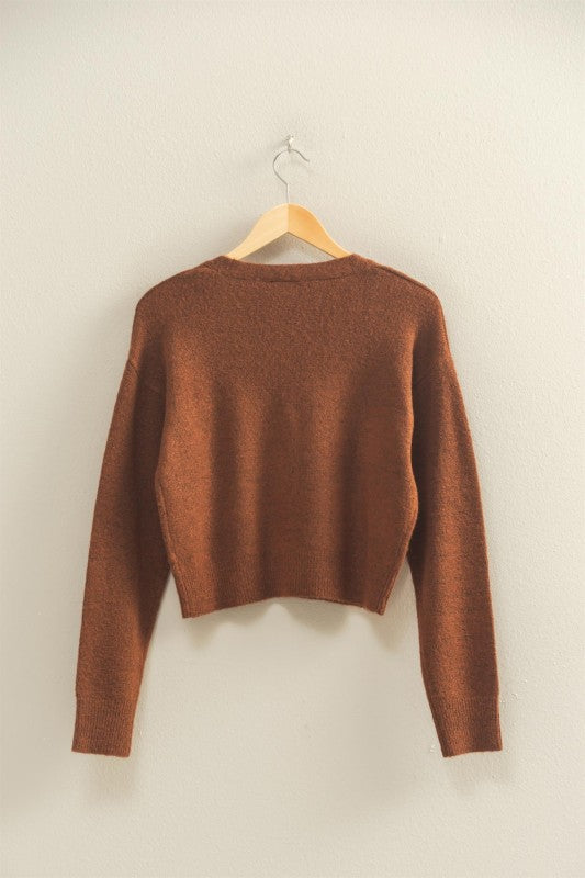 I Heart You Cardigan: Cinnamon