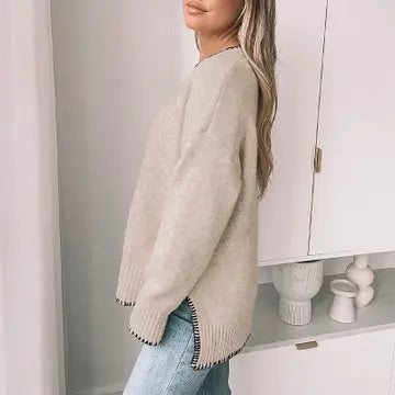In Your Dreams Sweater: Light Khaki