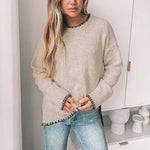 In Your Dreams Sweater: Light Khaki