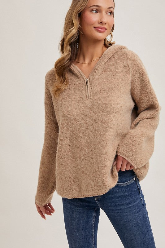 Casual Cutie Hoodie: Latte