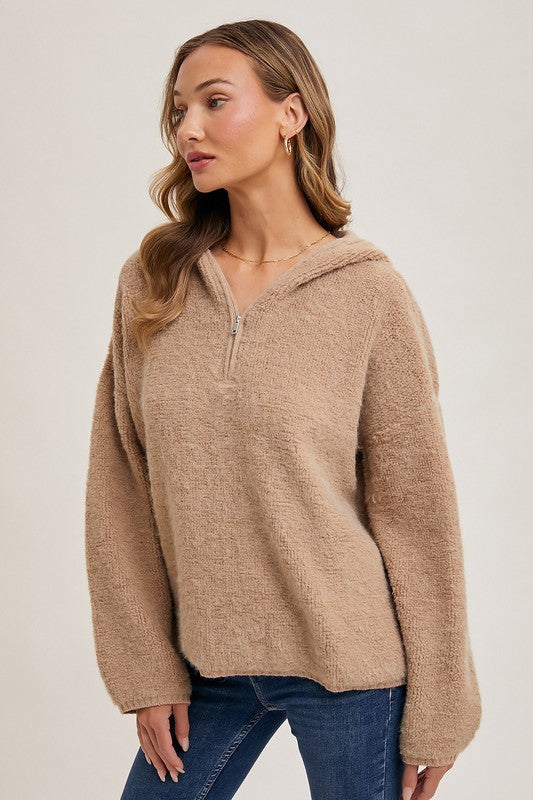 Casual Cutie Hoodie: Latte