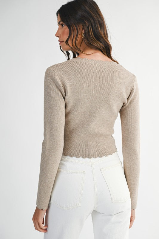 Fall Is Coming Cardigan: Light Brown