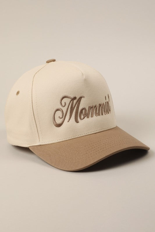 "Mommin'" Hat: Beige