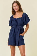 Cheers To Summer Romper: Navy