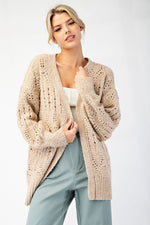 By The Fire Cardigan: Taupe