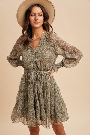 Harvest Dreams Dress: Olive