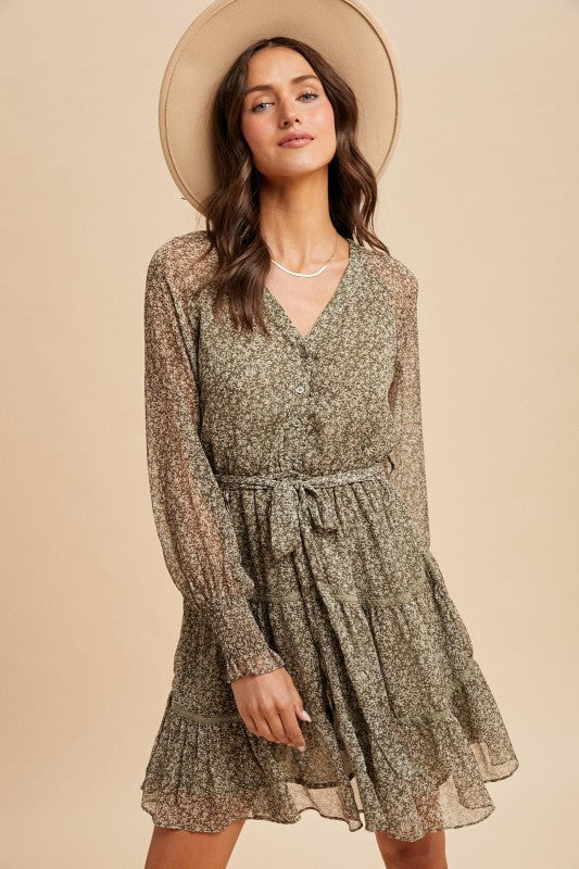 Harvest Dreams Dress: Olive