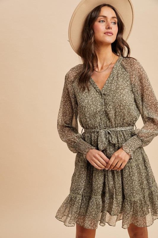 Harvest Dreams Dress: Olive