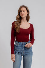 Fall Is Here Top: Oxblood