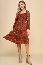Grateful For You Dress: Rust