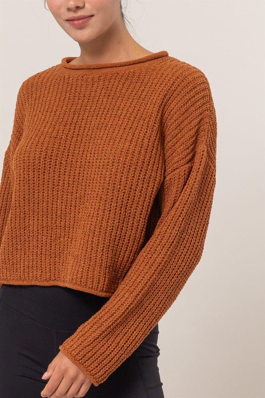 Feel The Breeze Sweater: Cinnamon